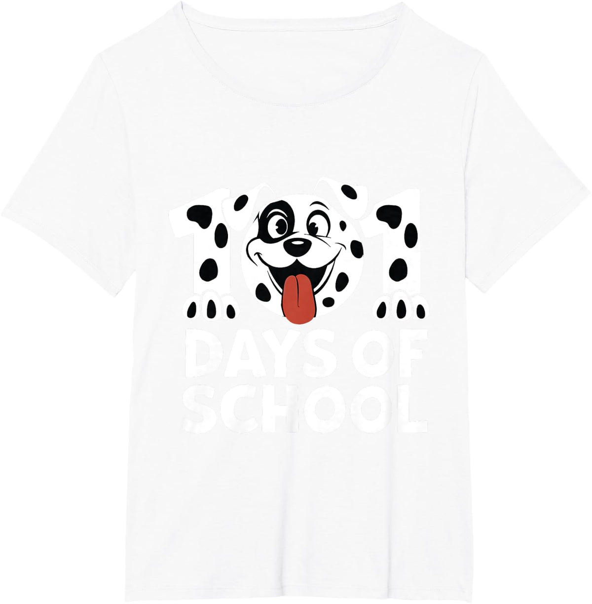Happy 101 Days School Dabbing Dog 100 Days Smarter Student T-Shirt - White