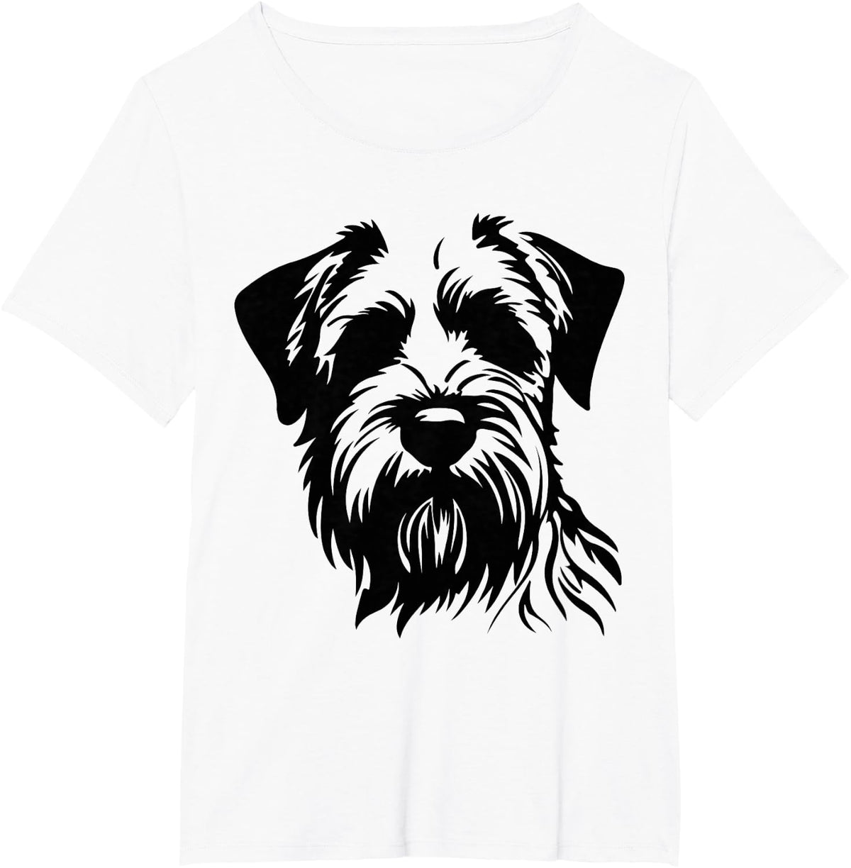Soft-Coated Wheaten Terrier Silhouette Portrait – Dog Lover T-Shirt - White