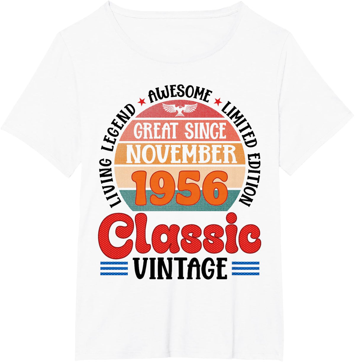 Great Since November 1956 Classic Vintage Legend At 70 Years T-Shirt - White