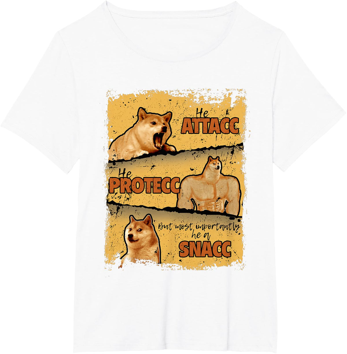 Doge vs. Cheems Memes Shiba Inu T-Shirt - White
