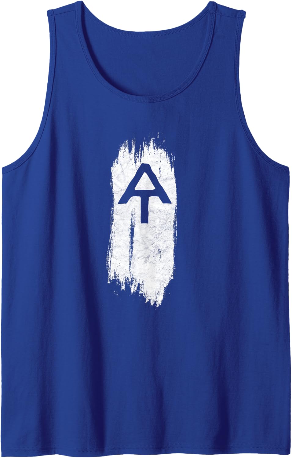 White Blaze Appalachian Trail AT Minimalist Hiking Retro Tank Top - Royal Blue