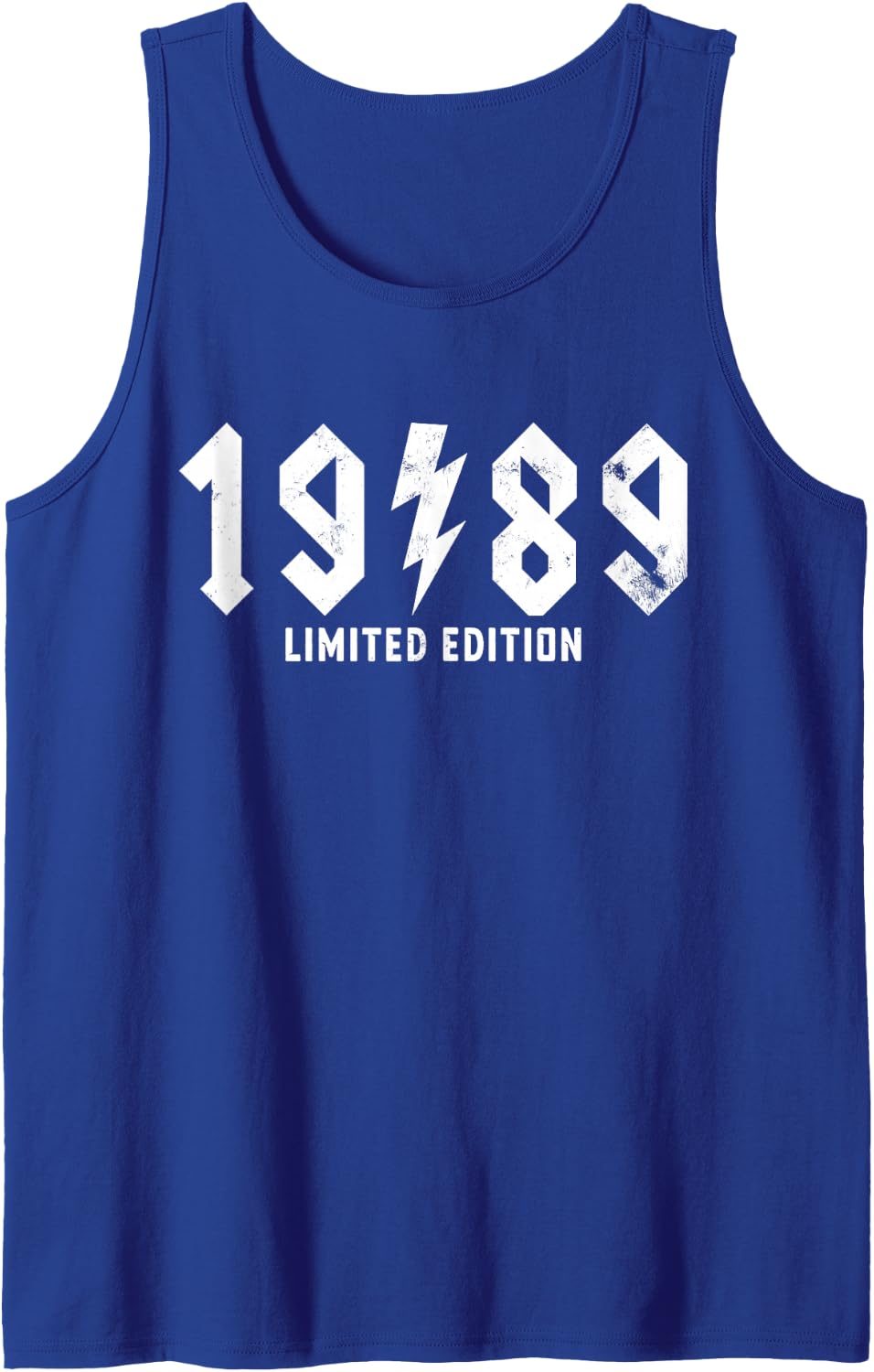 Vintage Legends 37th Birthday Rock Legendary 1989 Classic Sleeveless Tank Top - Royal Blue