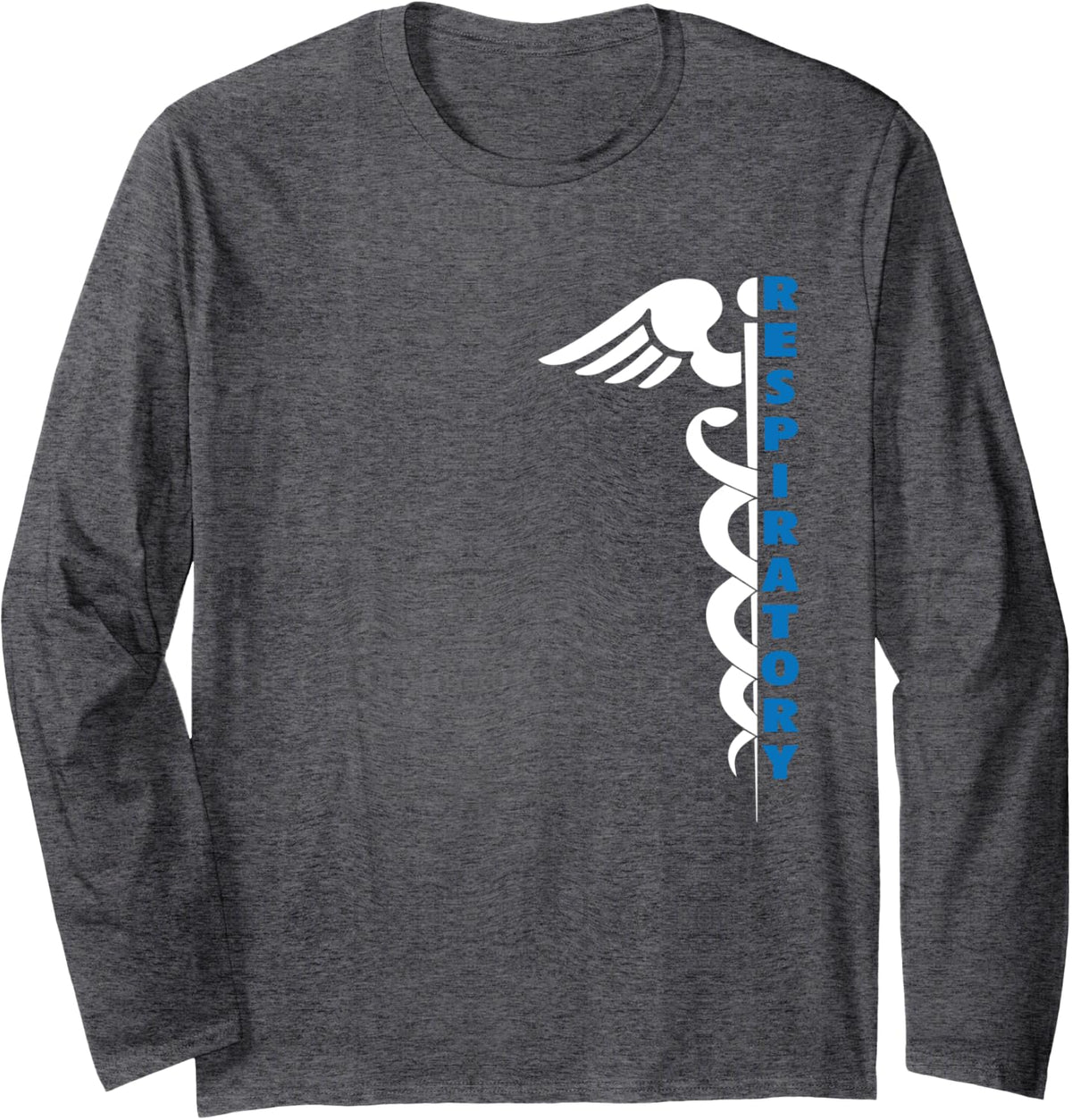 Cool Respiratory Therapist RT Week Gift Therapy RRT Long Sleeve T-Shirt - Adult Unisex Dark Heather Grey