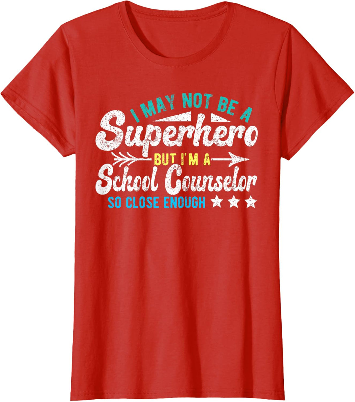 School Counselor Shirts For Women Men Superhero School Counseling Tees T Shirts - Red