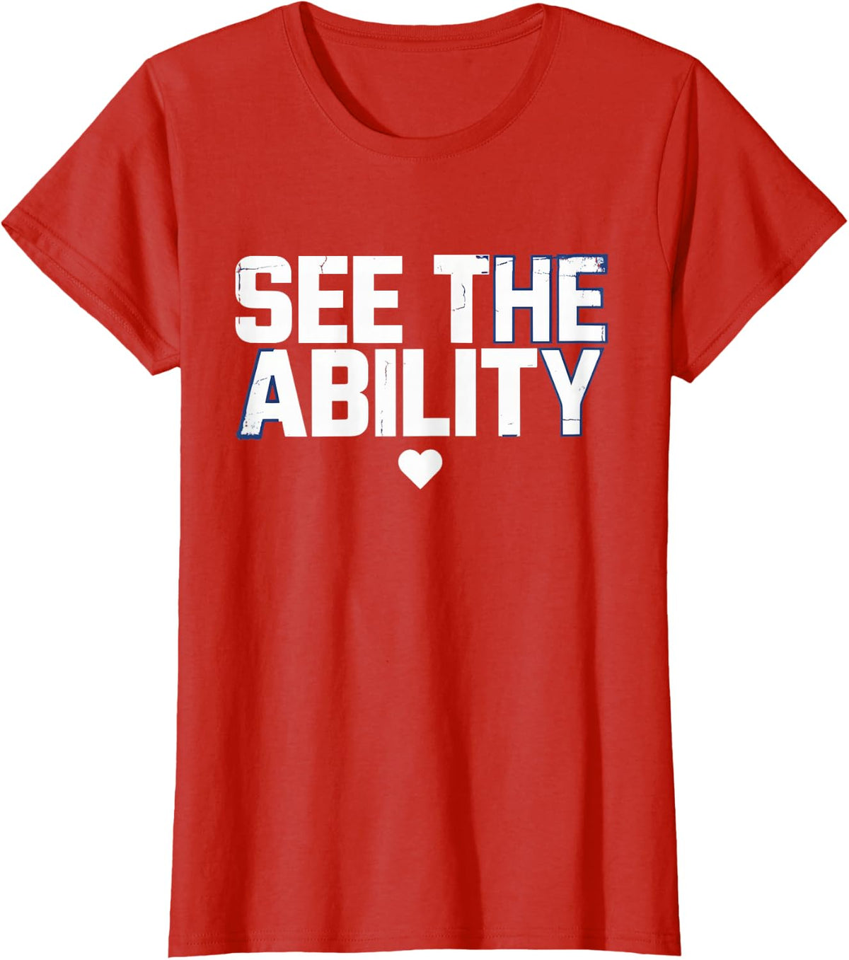 See The Ability - Down Syndrome Awareness T-Shirt - Red