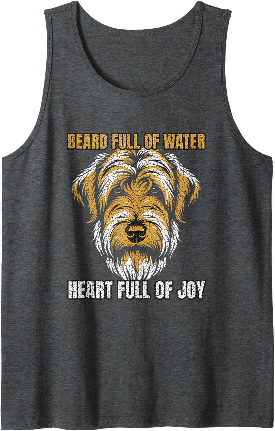 Soft Coated Wheaten Terrier Terrier Owner Wheaten Lover Sleeveless Tank Top - Dark Heather Grey