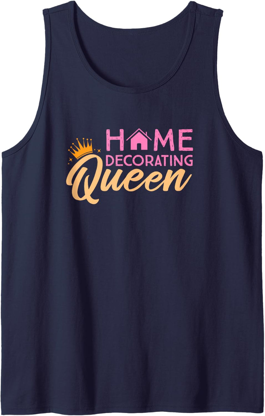 Interior Designer Decorating Queen Home Staging Decorator Sleeveless Tank Top - Navy Blue