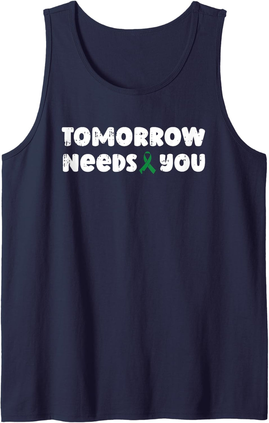 Tomorrow Needs You Mental Health Awareness Counselor Sleeveless Tank Top - Navy Blue