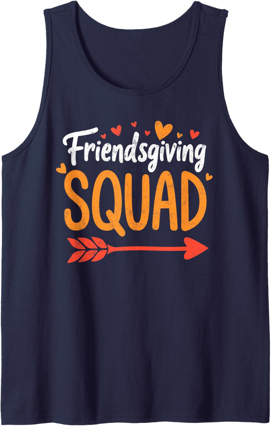 Funny Thanksgiving Day Squad Pilgrim Turkey Family Dinner Sleeveless Tank Top - Navy Blue