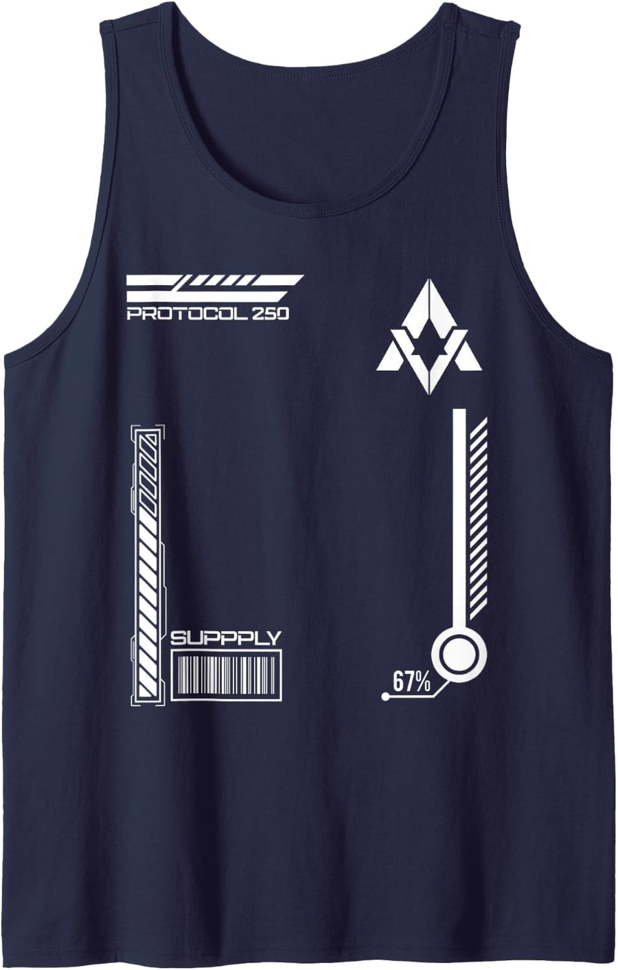 Techwear Cyberpunk Streetwear Japanese Tech Wear Futuristic Tank Top - Navy Blue