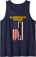USS Archerfish SSN-678 Submarine Veterans Day Father's Day Tank Top - Navy Blue
