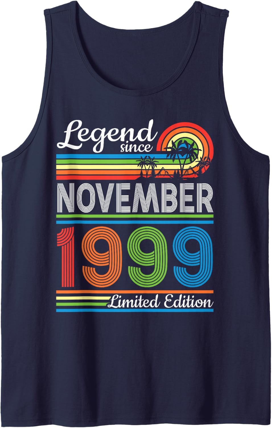 Legend Since November 1999 Limited Edition 27 Years Old Sleeveless Tank Top - Navy Blue