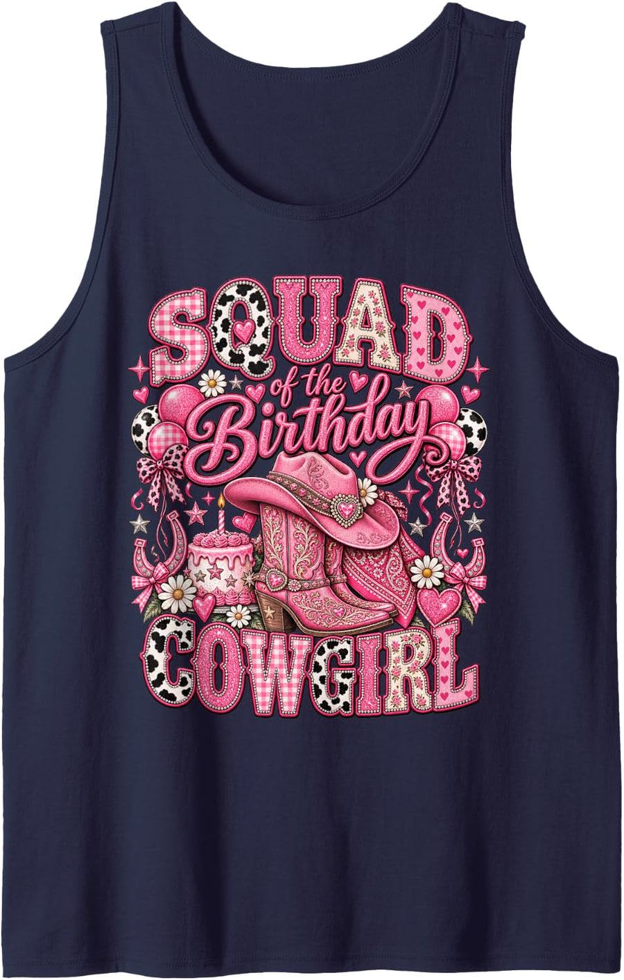 Boots Sleeveless Tank Top - Navy Blue