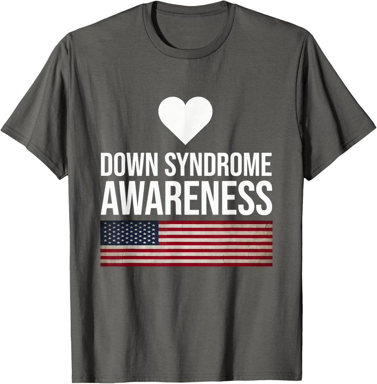 Down Syndrome Awareness T-Shirt - Asphalt Grey