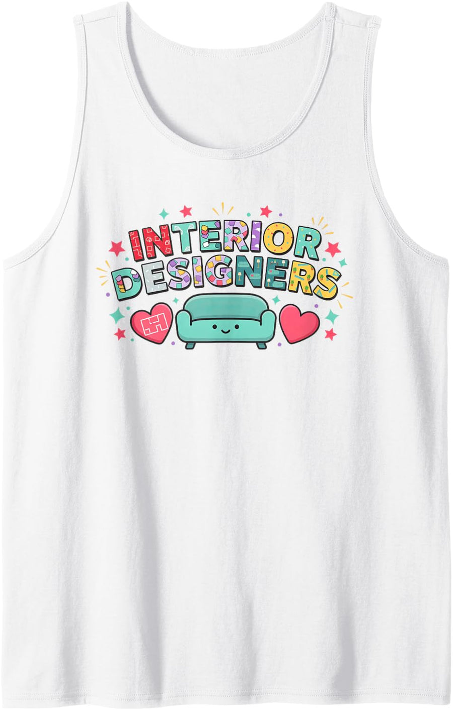 Interior Designer Interior Design Sleeveless Tank Top - White