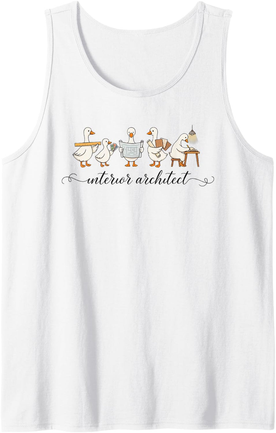 Interior Architect Spatial Design Room Designer Space Tank Top - White