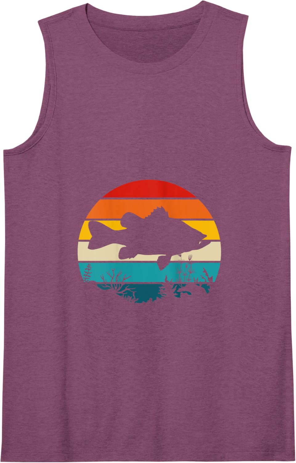 Bass Fishing Tank Top - Purple