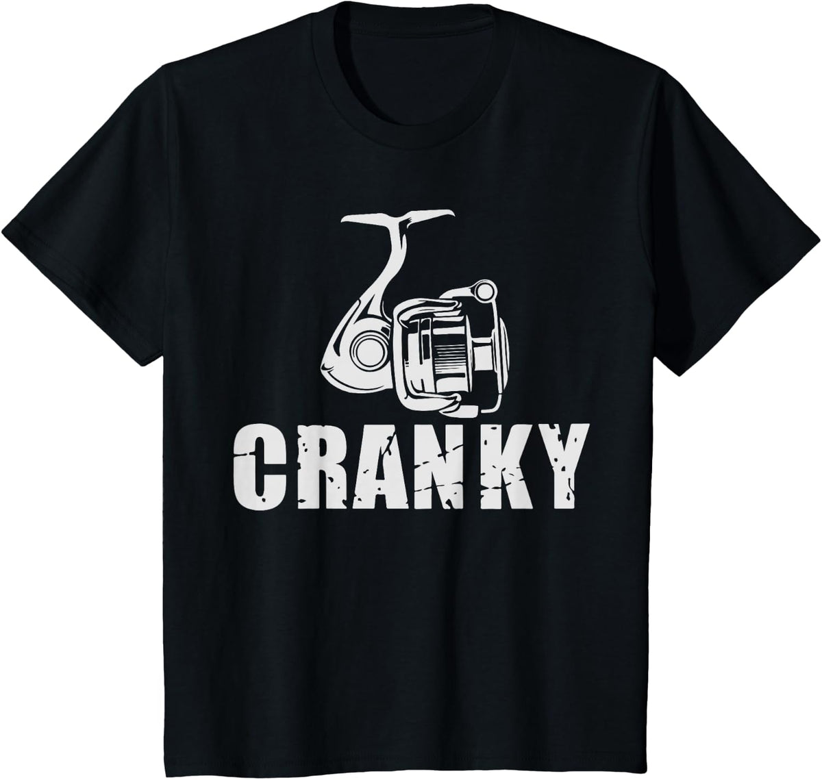 Cranky Fishing Shirt Funny Fish Bass Lover Fisherman Tee T-Shirt - Black