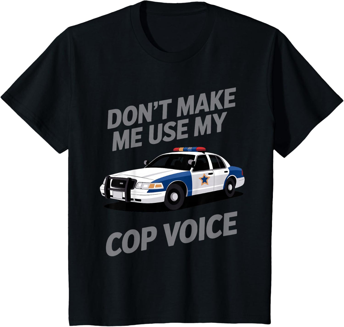 Funny Police Officer Art for Men Women Policeman Cop Police T-Shirt - Black