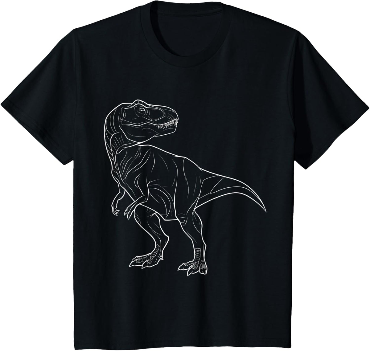 Graphic Dinosaur Lover T-Shirt - Black
