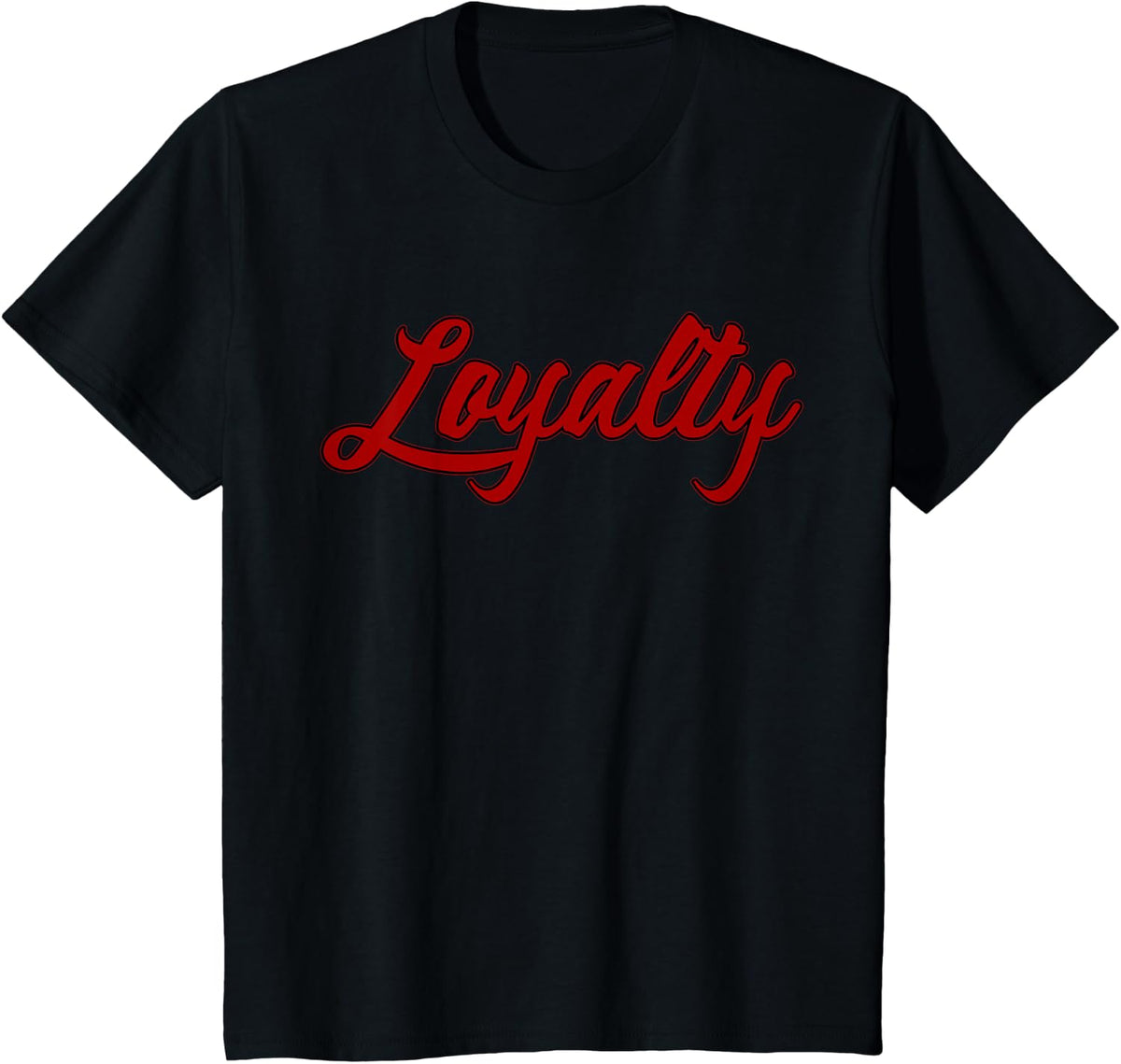 Loyalty Red/Black T-Shirt T-Shirt - Black