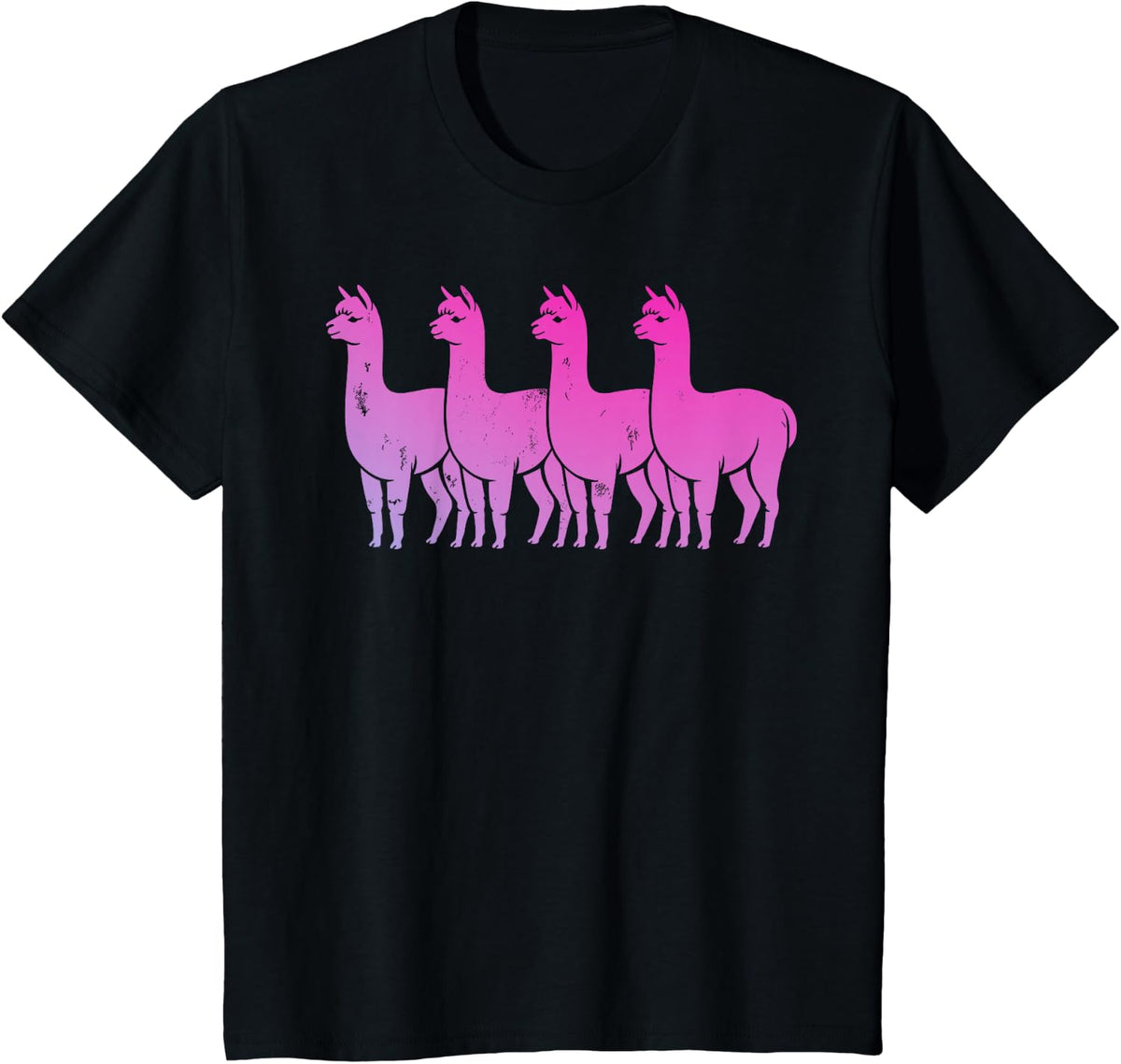 Funny Alpaca Design for Men Women Farmer Alpaca Lover T-Shirt - Black