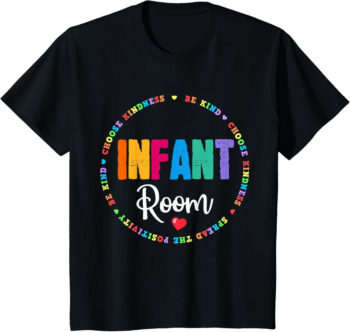 Infant Room Teacher Daycare Provider Toddler ECE Crew Team T-Shirt - Black