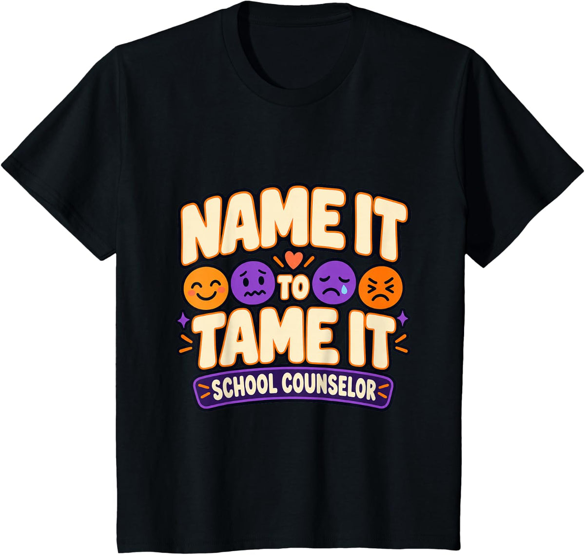School Counselor Halloween Mental Health T-Shirt - Black