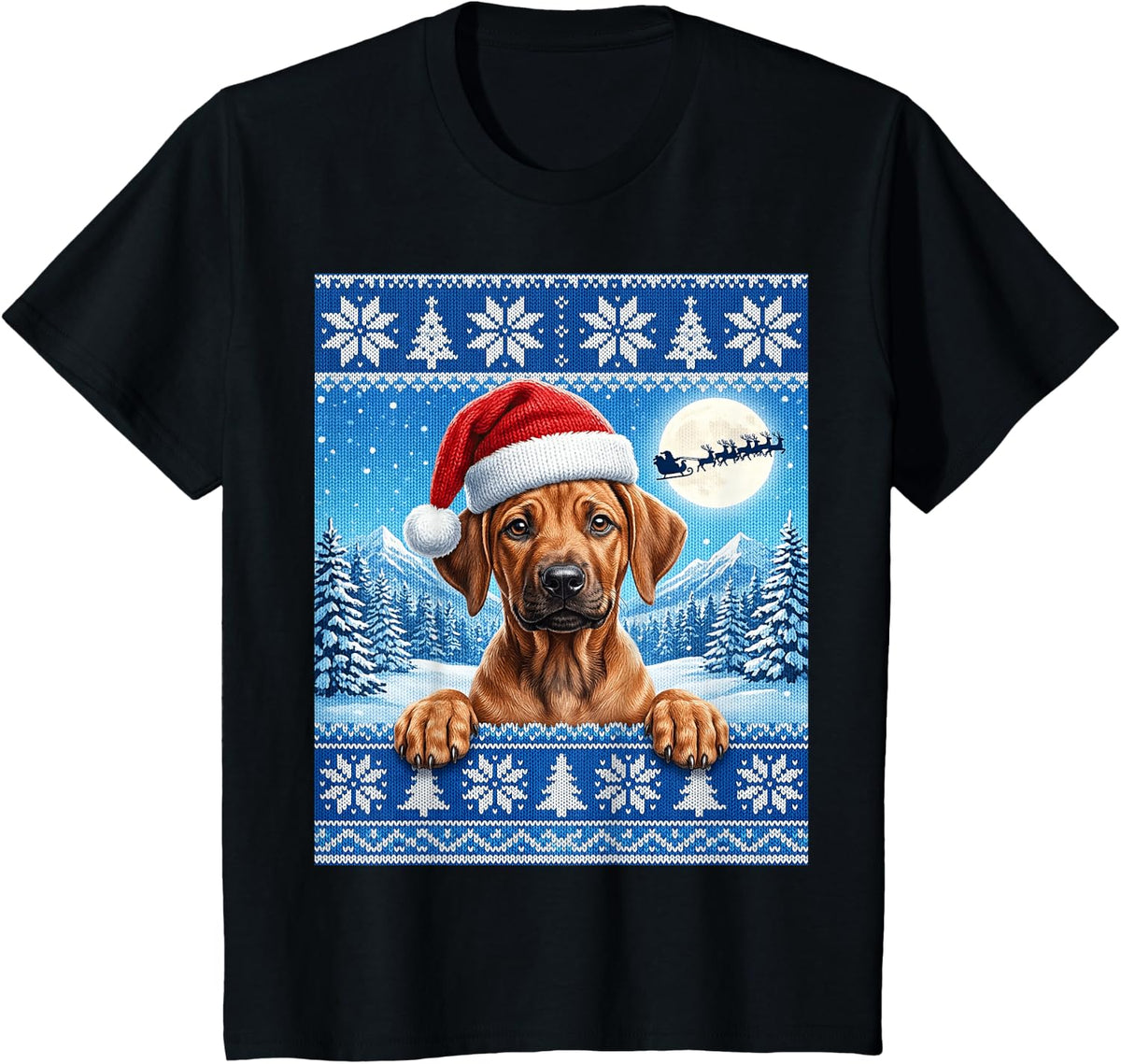 Red Wheaten Rhodesian Ridgeback Puppy Dog T-Shirt - Black