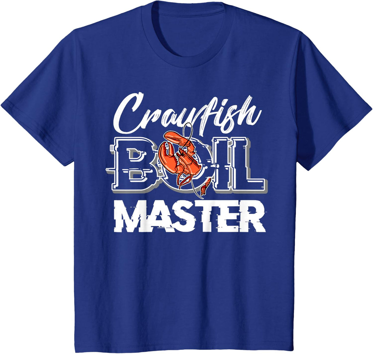 Crawfish Boil Master Cajun Seafood Festival Retro Cooking T-Shirt - Royal Blue