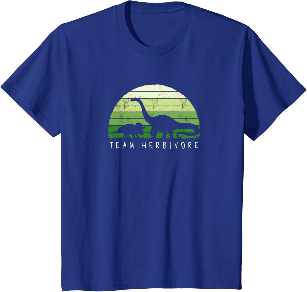 Team Herbivore Dinosaur Dinosaur Vegetarian Vegan T-Shirt T-Shirt - Royal Blue