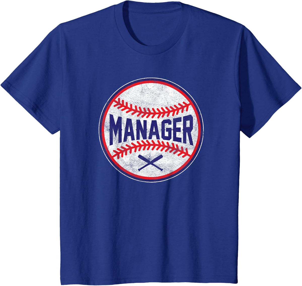 MANAGER Baseball Positions team designer shirts T-Shirt - Royal Blue