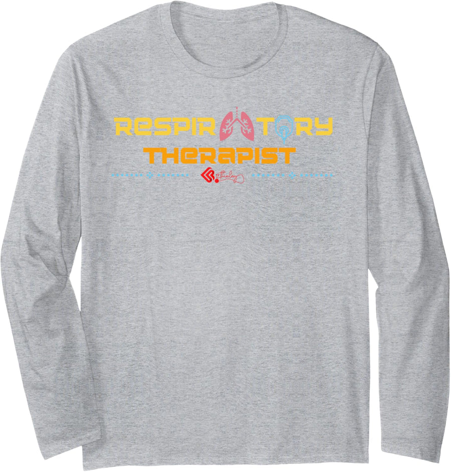 Respiratory Therapist Long Sleeve T-Shirt - Adult Unisex Heather Grey
