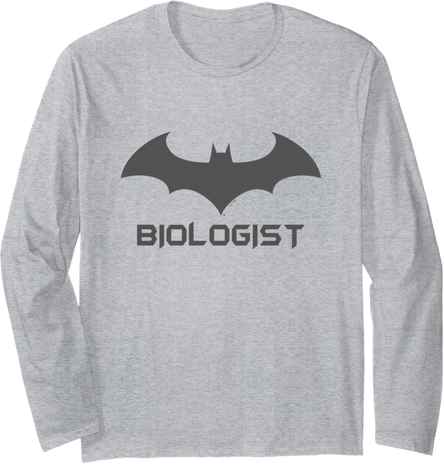 Batman Hush Biologist Long Sleeve T-Shirt - Adult Unisex Heather Grey