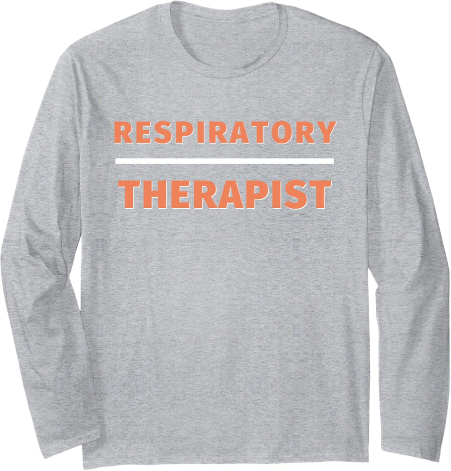 Respiratory Therapist Professional Pulmonary Specialist RCP Long Sleeve T-Shirt - Adult Unisex Heather Grey