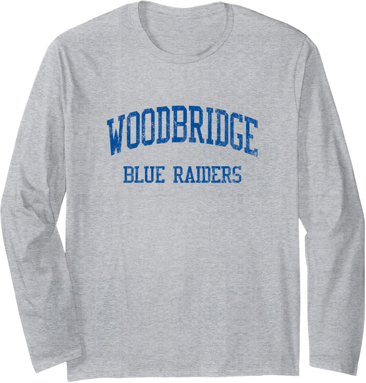 Woodbridge High School HS Greenwood DE Vintage Sports Long Sleeve T-Shirt - Adult Unisex Heather Grey