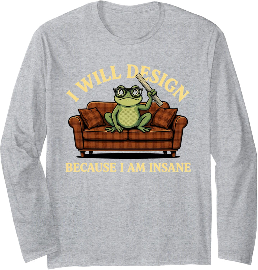 Interior Designer Interior Design Designer Long Sleeve T-Shirt - Adult Unisex Heather Grey