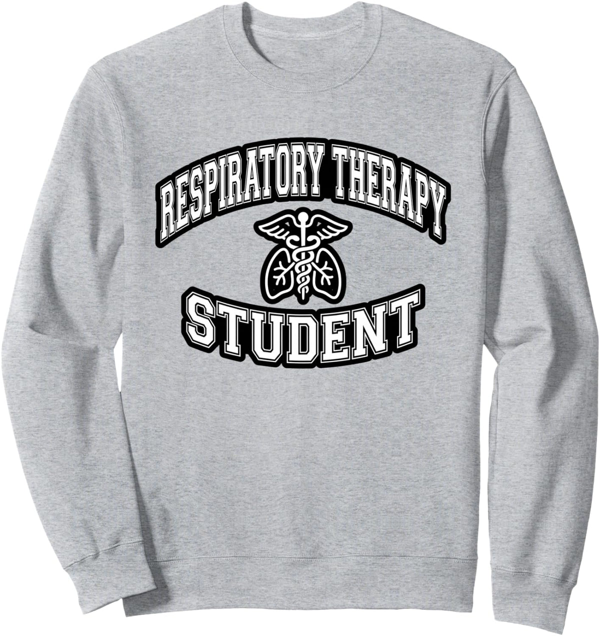 Respiratory Therapy Student Classic Medical College Style Sweatshirt - Adult Unisex Heather Grey