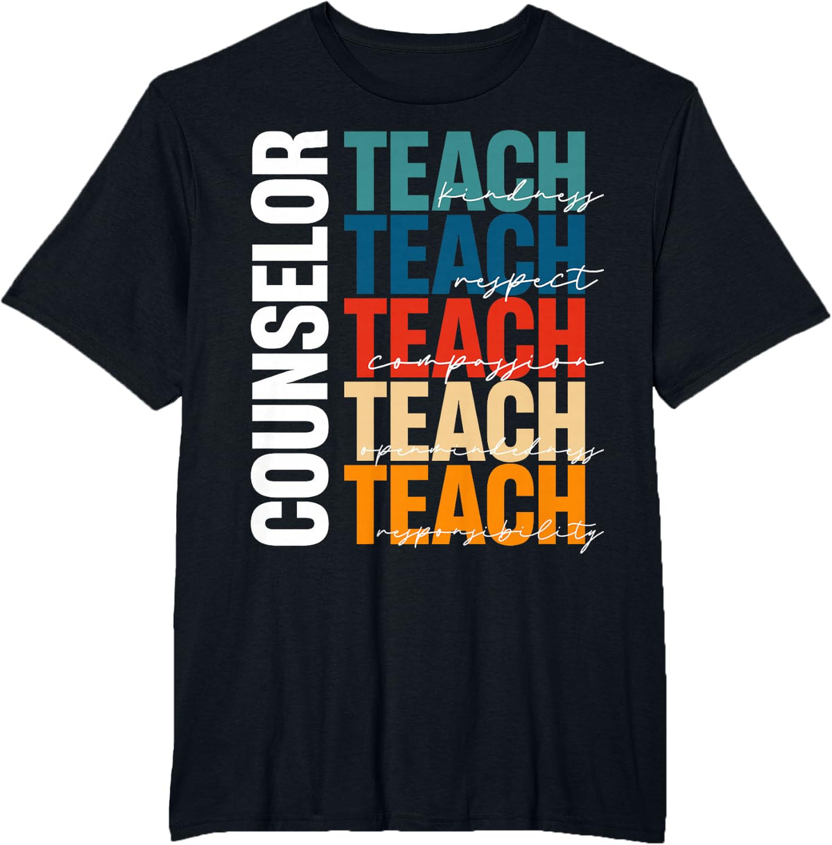 Counselor Teach - Guidance Counselor Schools Counseling T-Shirt - Black