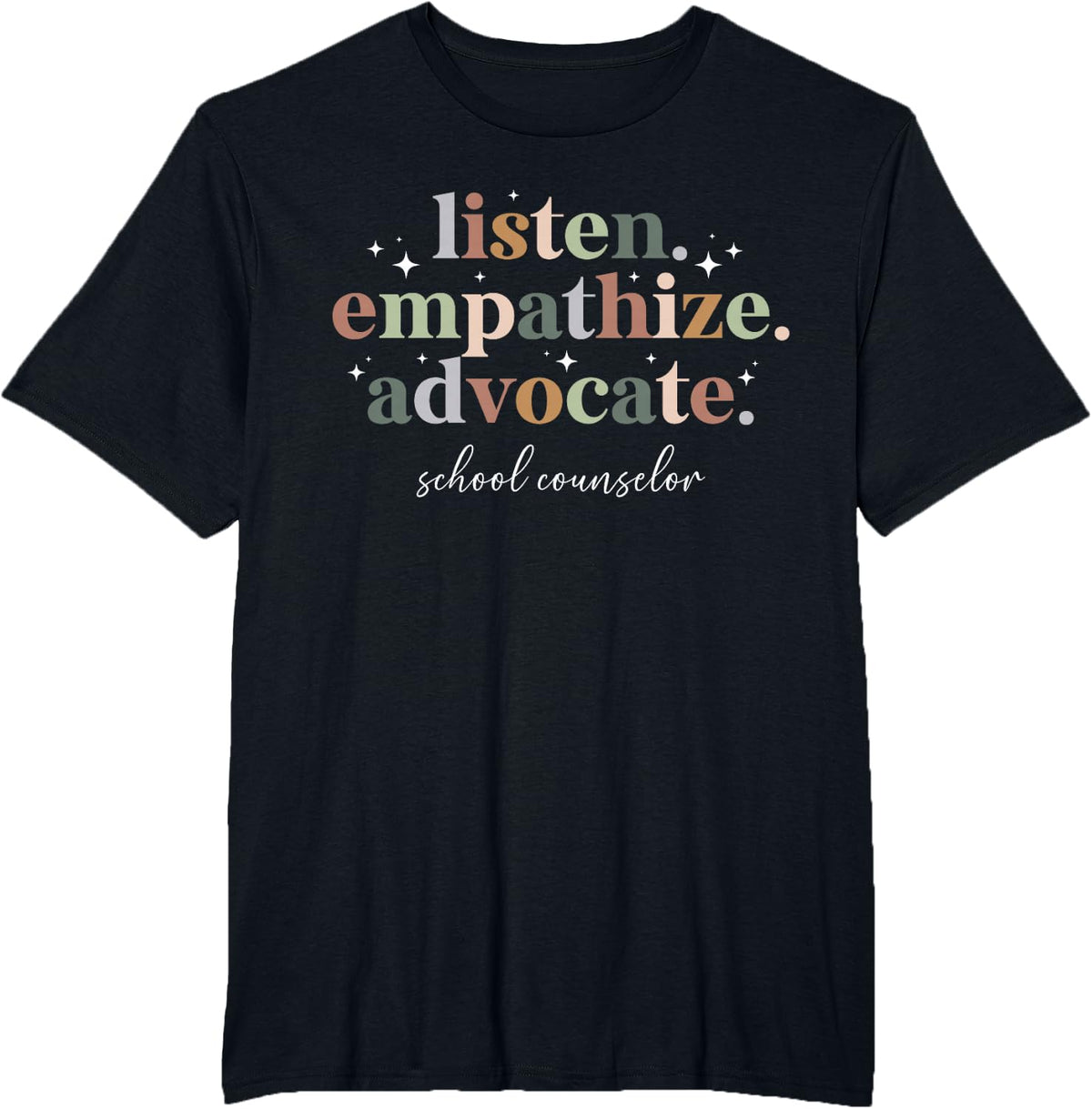 Best School Counselor Appreciation Tees School Counseling Week T Shirts - Black
