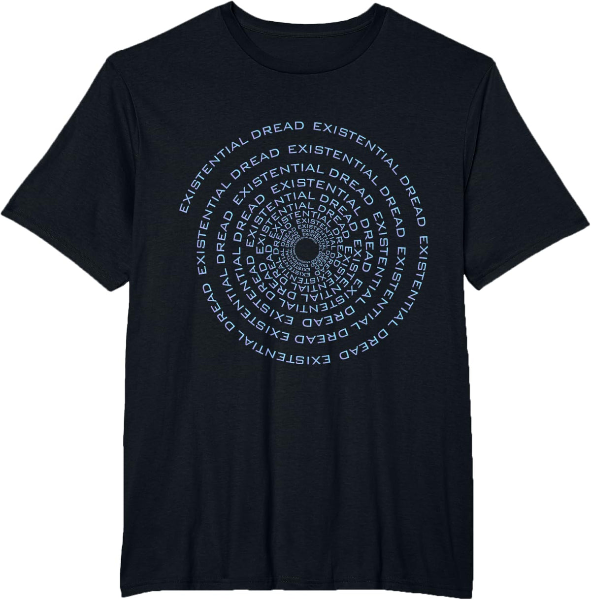 Existential Dread Vaporwave Aesthetic Black Hole Sad Boys T-Shirt - Black