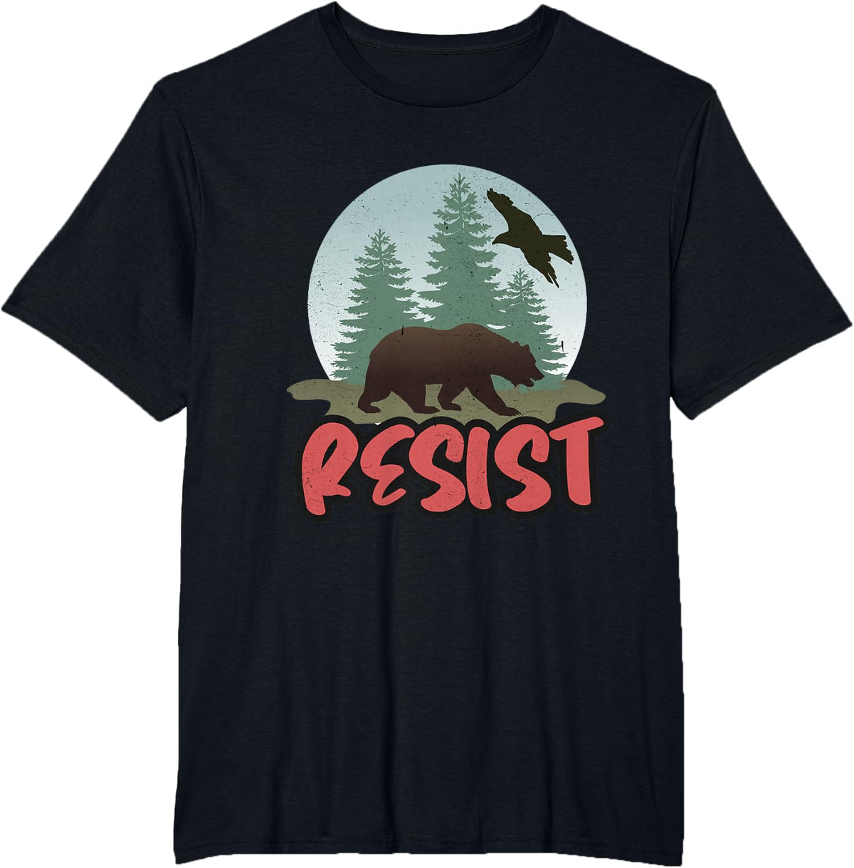 Resist Shirt ALT US National Parks Resist Graphic Bear Tee T-Shirt - Black
