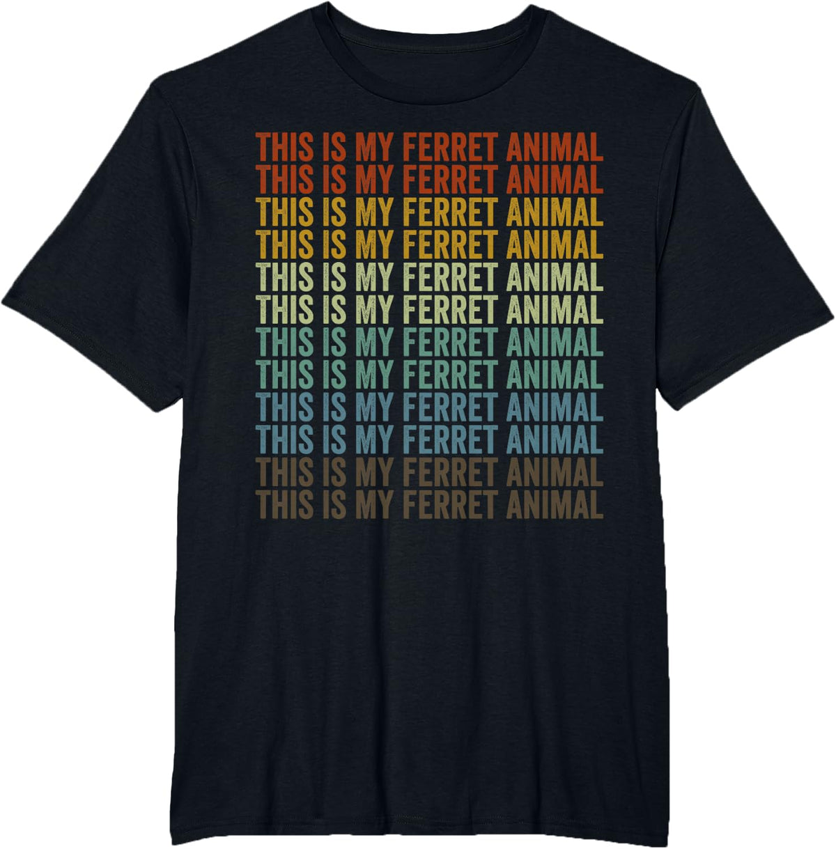 This is My Ferret Animal Ferret T-Shirt - Black