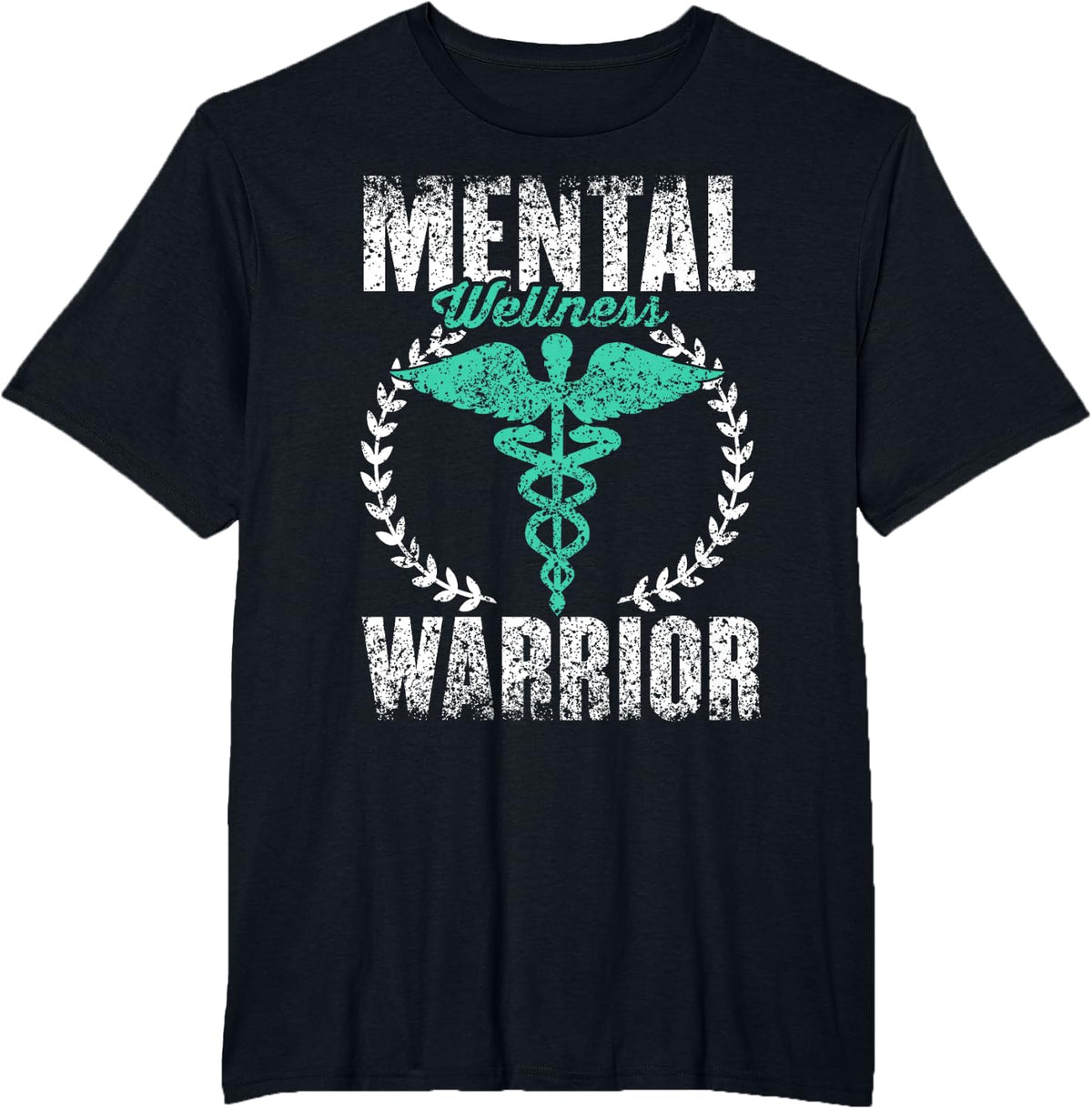 Mental Wellness Warrior Psychiatry Nurses Psychiatric Nurse T-Shirt - Black