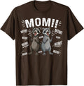 Funny Racoon Mom Mothers Day Mama Chickens T-Shirt - Brown