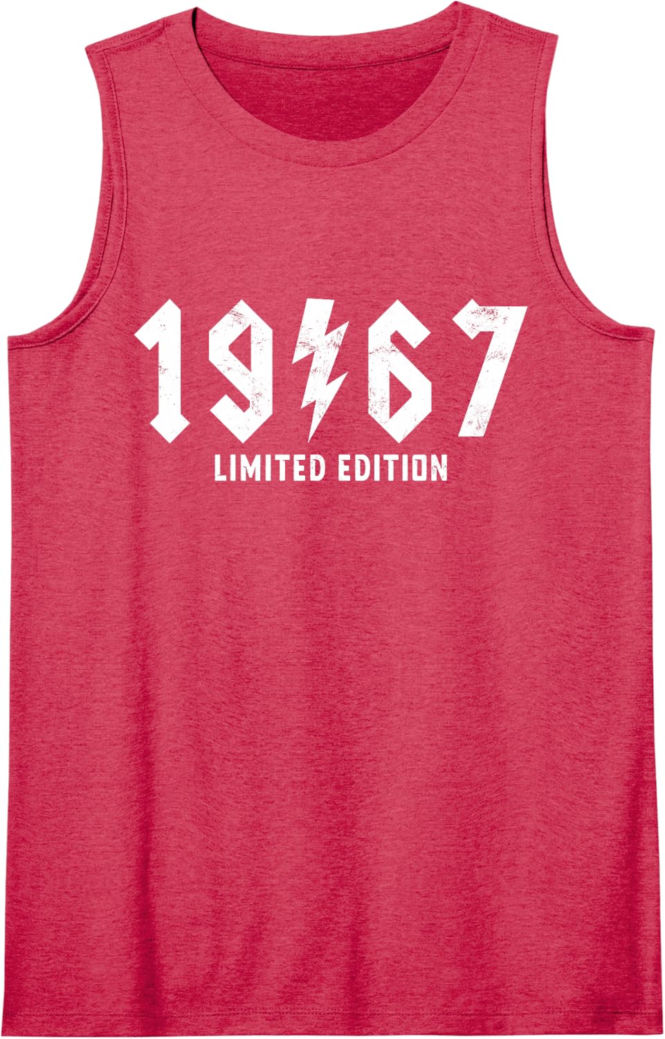Vintage Legends 59th Birthday Rock Legendary 1967 Classic Sleeveless Tank Top - Red