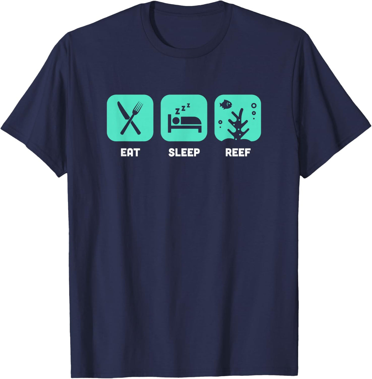 Coral T-Shirt / Reef Tank & Corals Fragging Gift - Funny T-Shirt - Navy Blue