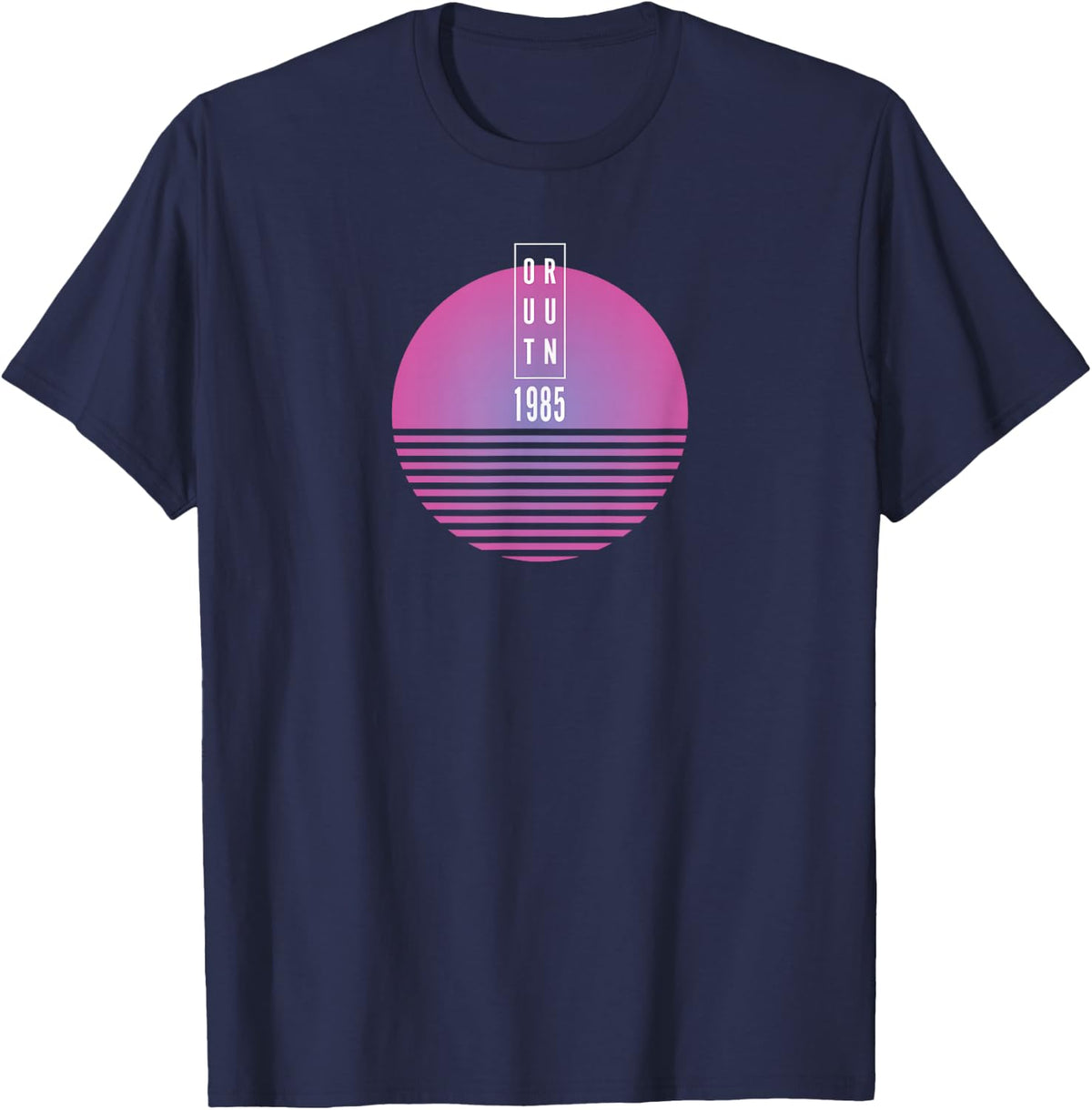 Outrun 1985 Shirt T-Shirt - Navy Blue