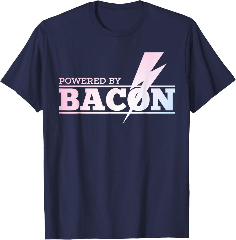 Funny Bacon Design for Men Women Boys Girls Pork Bacon Lover T-Shirt - Navy Blue