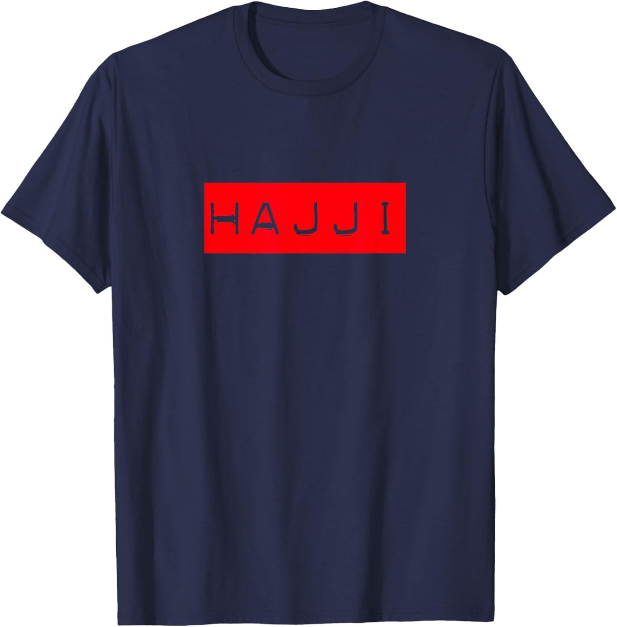 Ramadan Kareem Hajj Hajji Umrah Mecca Pilgrim Quran Muslim T-Shirt - Navy Blue
